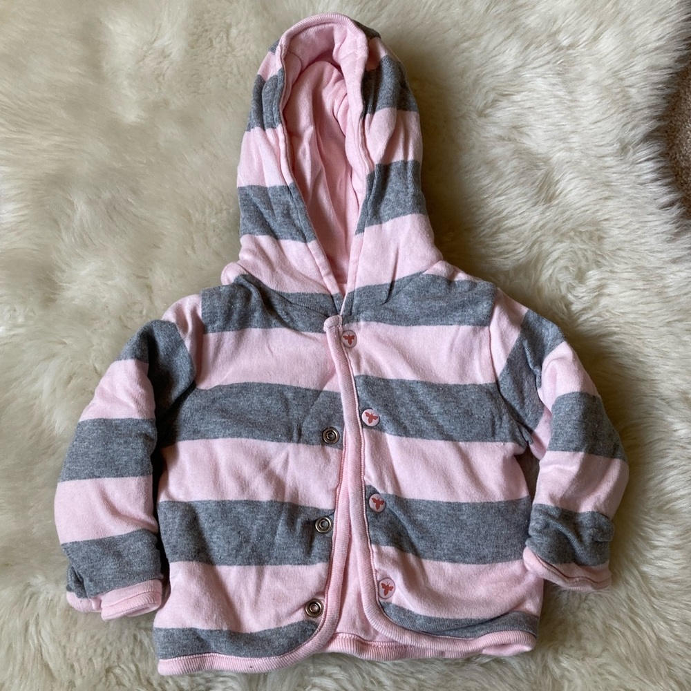Burt’s Bees Reversible Newborn Girl Jacket 0-3 Months